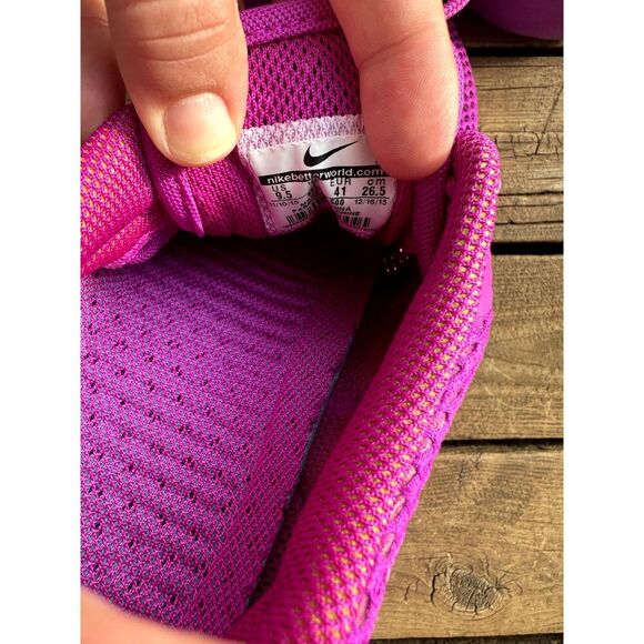 Nike Roshe One Hyerfuse Breathe Running Shoes. Women's size 9.5. Triple Purple - Picture 5 of 6